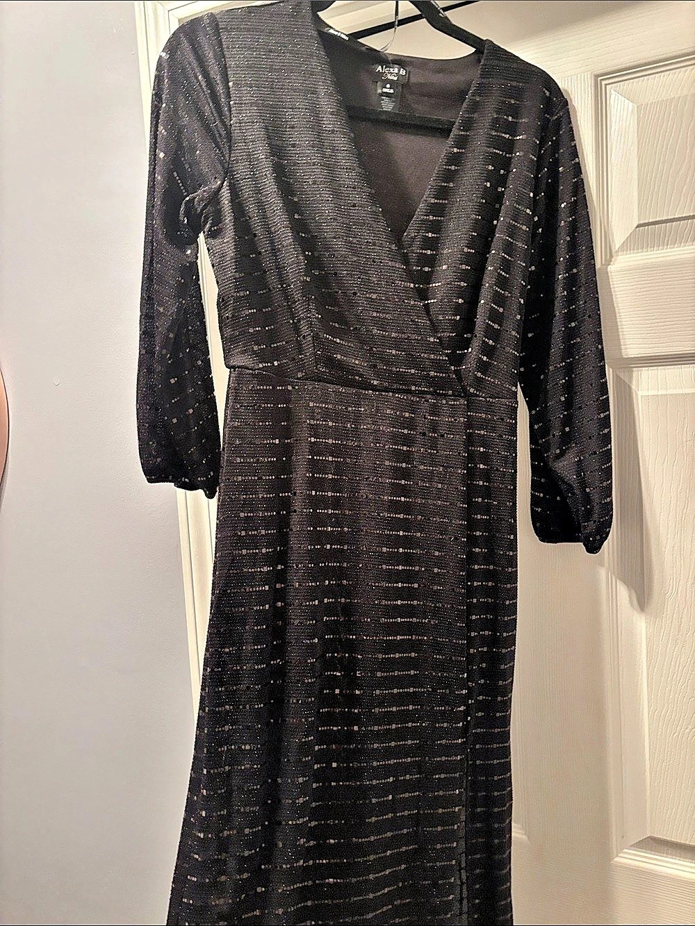 Alexa B. Nice Women's Black Maxi Dress Size 6 Like New